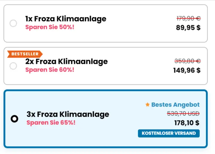 Preis für Froza AC